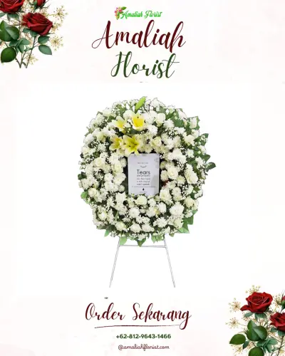 Krans Bunga Duka Cita di Antang